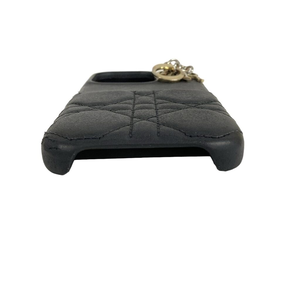 Christian Dior DIOR/ChristianDior Lady Dior Accessory Case Black Gold Leather - Picture 5 of 8